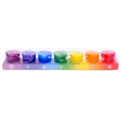 Chakra Votive Candle Set - 7 Color Healing Candles for Meditation, Yoga & Spiritual Balance | Perfect for Home Altar, Reiki Sessions & Relaxation Spaces