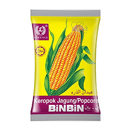 London Bin Bin Corn Snack 9g (120 Packs) - Delicious Popcorn Snacks for Parties, Movie Nights & Office Breaks