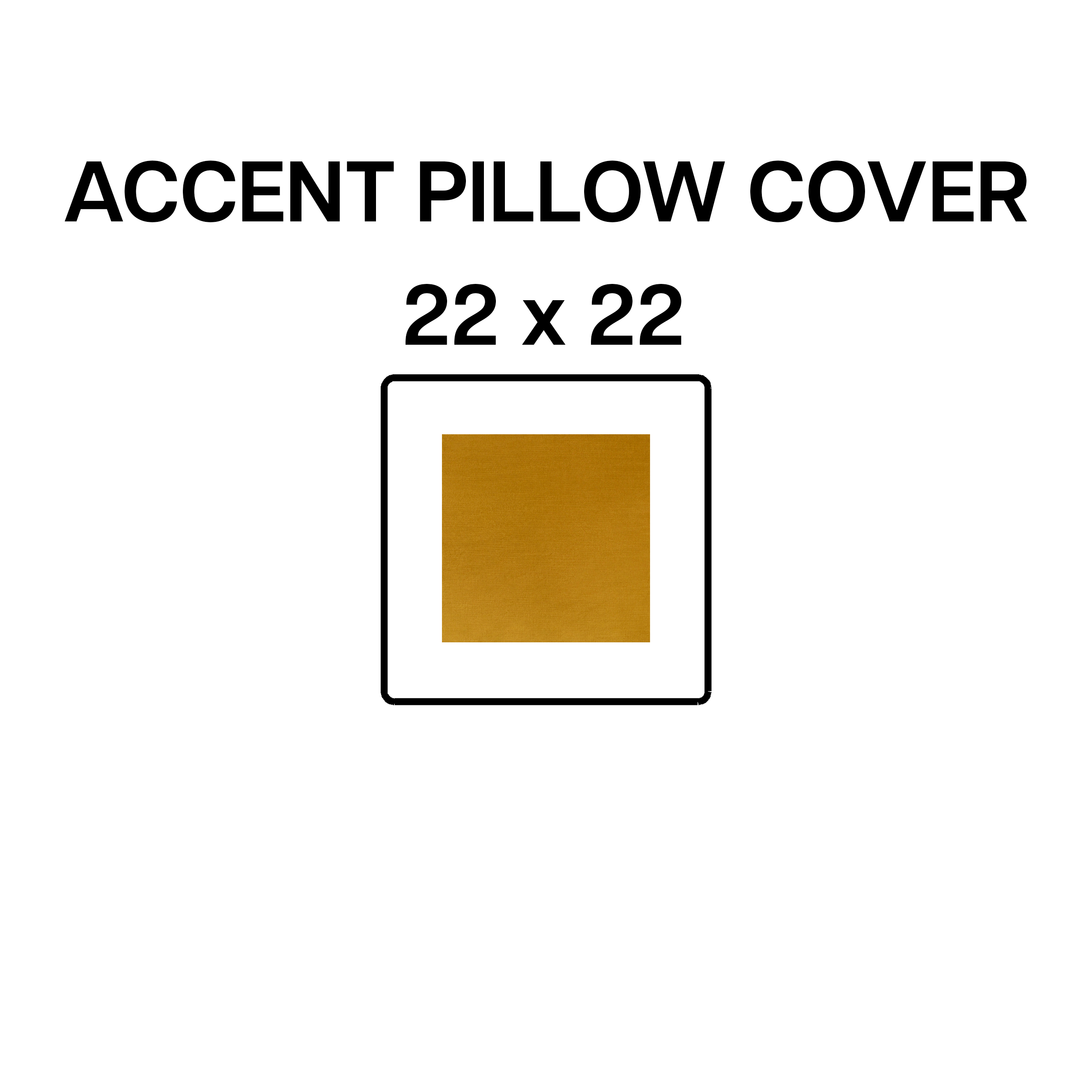 22x22 Inches Decorative Accent Pillow Cover - Cognac Brown Textured Fabric for Sofa, Bed & Home Decor - Premium Quality Throw Pillow Case (BP 643 46)
