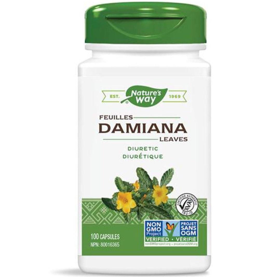 Nature's Way Damiana Leaves 400mg - 100 Capsules | Herbal Supplement for Energy & Wellness | Perfect for Stress Relief & Natural Vitality Boost