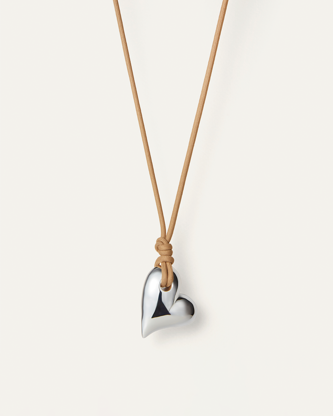 Art Heart On A String Necklace - Elegant Pendant Jewelry for Women, Romantic Gift for Valentine's Day, Anniversary & Special Occasions