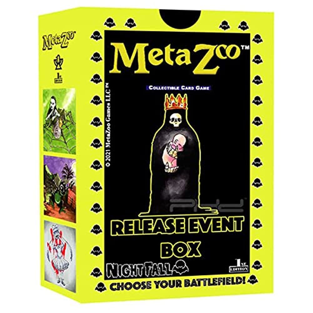 MetaZoo TCG Nightfall Release Event Box - Collectible Trading Card Game for Players & Collectors - Perfect for Game Nights, Tournaments, and Gifts