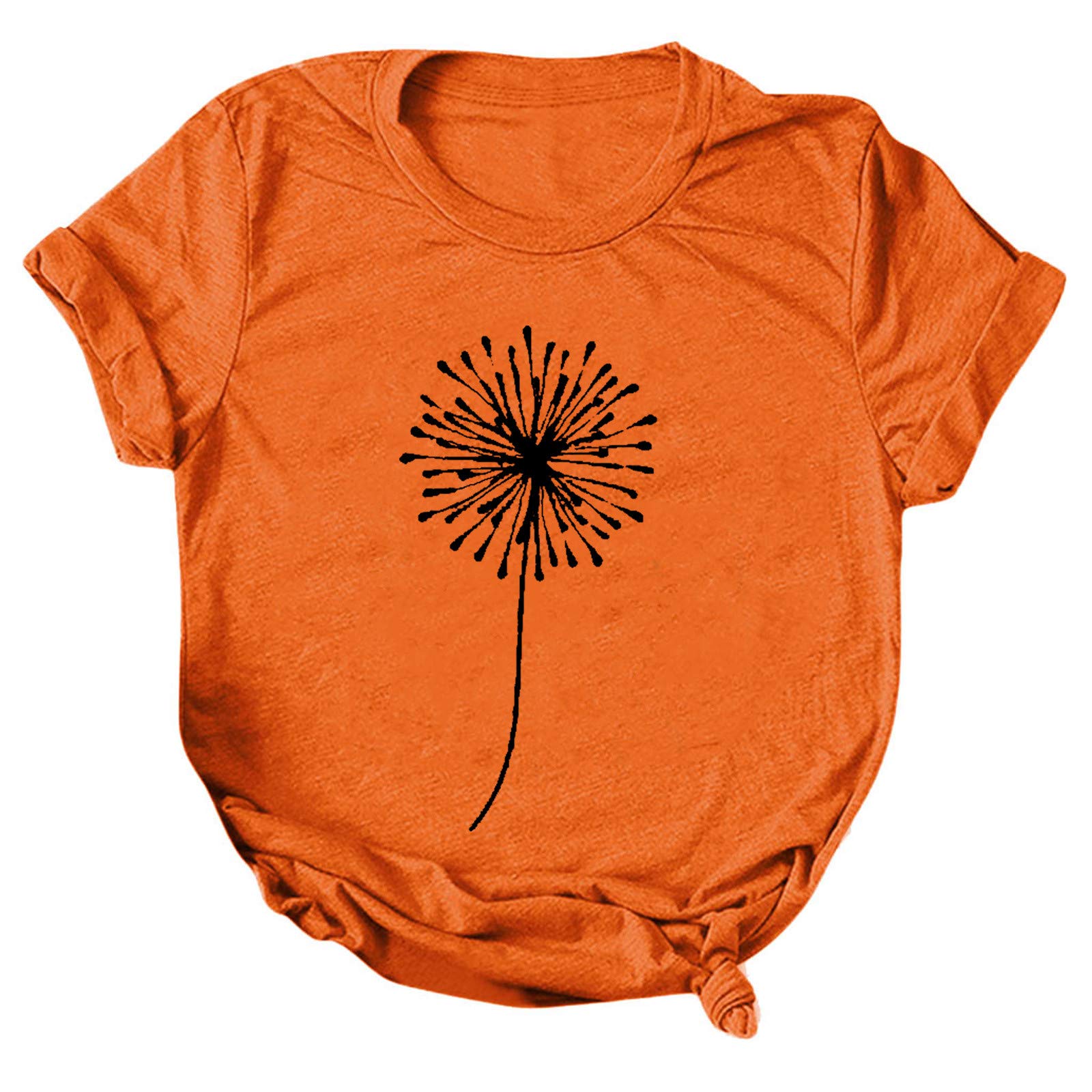 Women's Casual Loose Fit Short Sleeve Printed T-Shirt - Funny Graphic Tee for Everyday Wear, Weekend Outings & Relaxing at Home