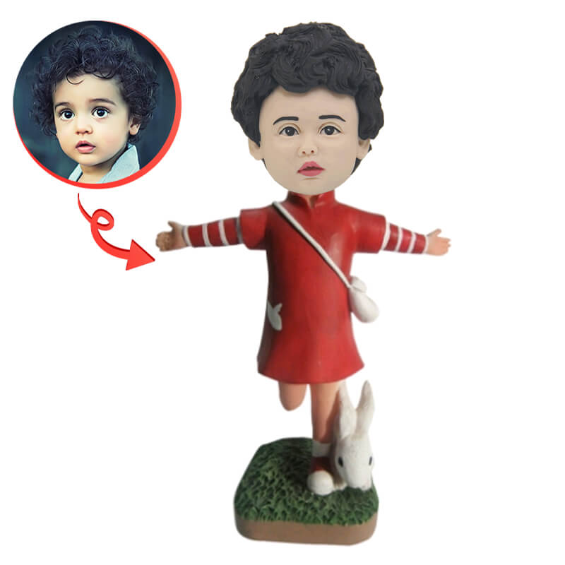 Custom Bobblehead Figurine for Spring Outings - Personalized Photo Gift for Travel, Picnics & Outdoor Adventures