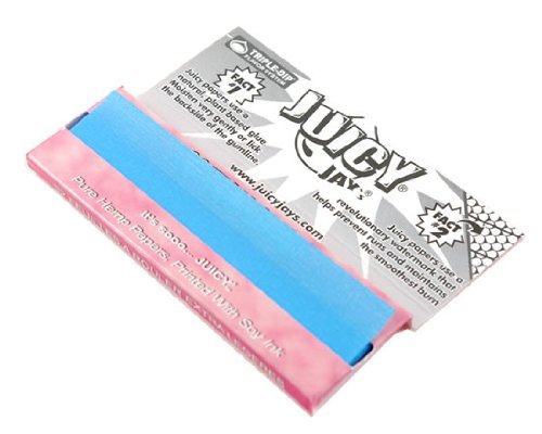 Juicy Jay's Cotton Candy Rolling Papers 1 1/4 Size - 24 Pack Box | Premium Smoking Papers for Smooth Rolling | Perfect for Parties, Music Festivals & Relaxation Sessions