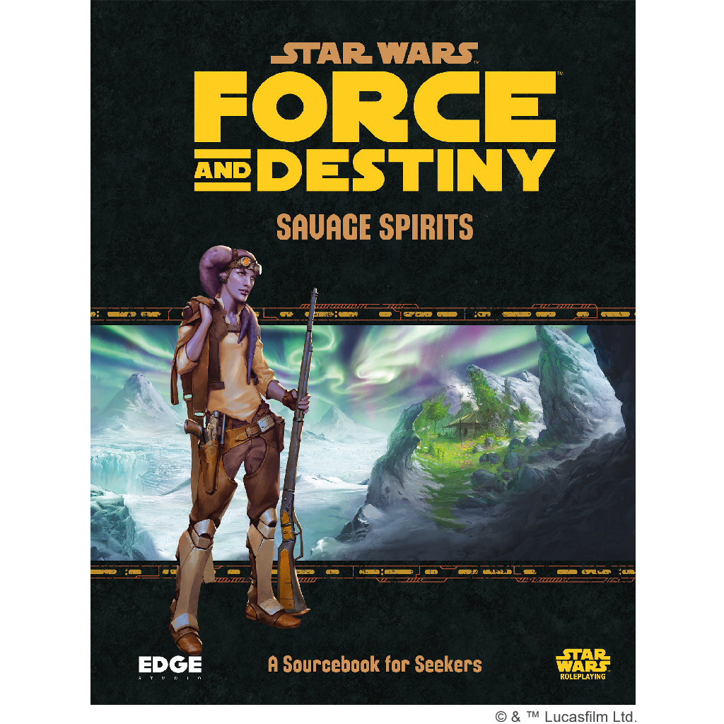 Star Wars Force and Destiny: Savage Spirits RPG Expansion Book - Epic Adventure for Jedi & Force Users - Perfect for Tabletop Gaming Nights & Star Wars Themed Parties