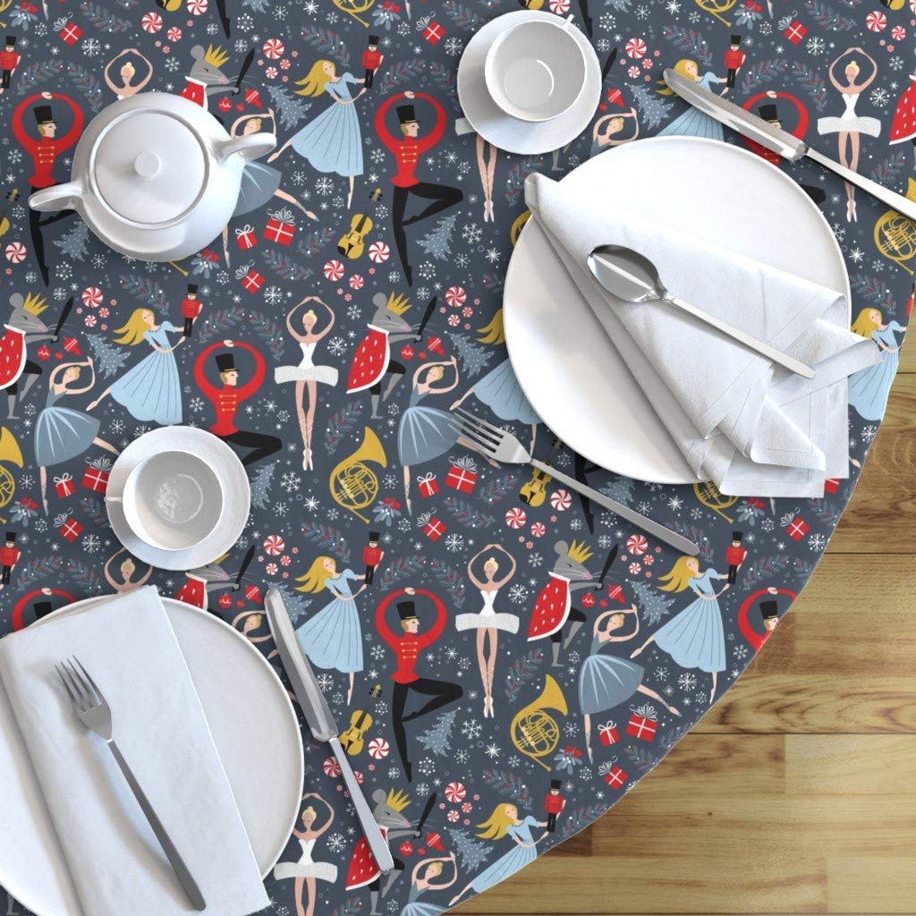 Custom Nutcracker Ballet Christmas Tablecloth - 90