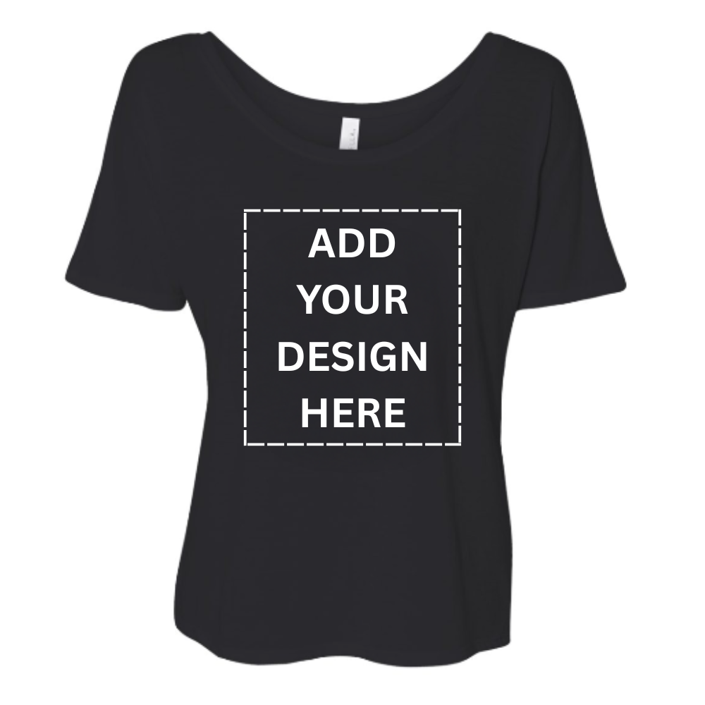 Custom Slouchy Tee - Soft Oversized Black T-Shirt for Women | Casual Comfort Wear for Lounge, Street Style & Everyday Outfits
