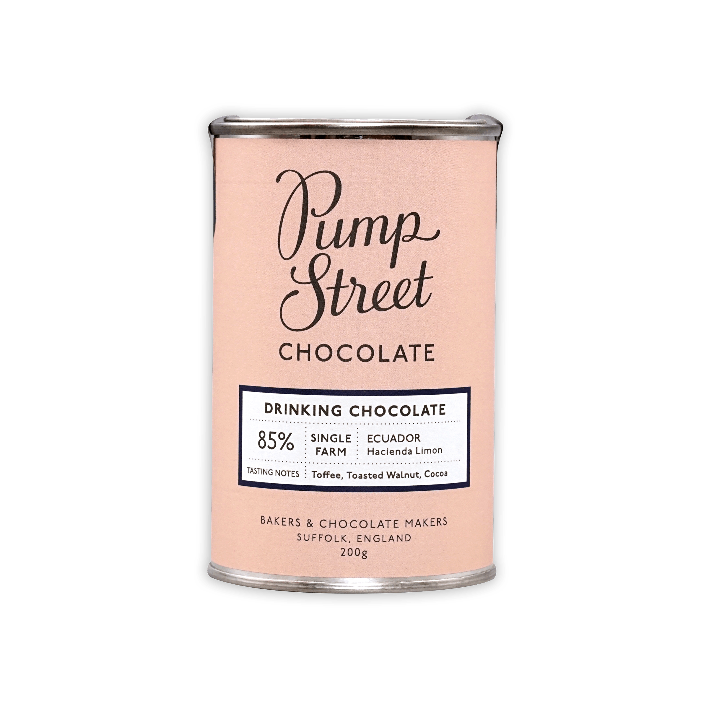 Premium Ecuador 85% Dark Drinking Chocolate by Pump Street - Rich Cocoa Flavor for Gourmet Hot Chocolate & Baking