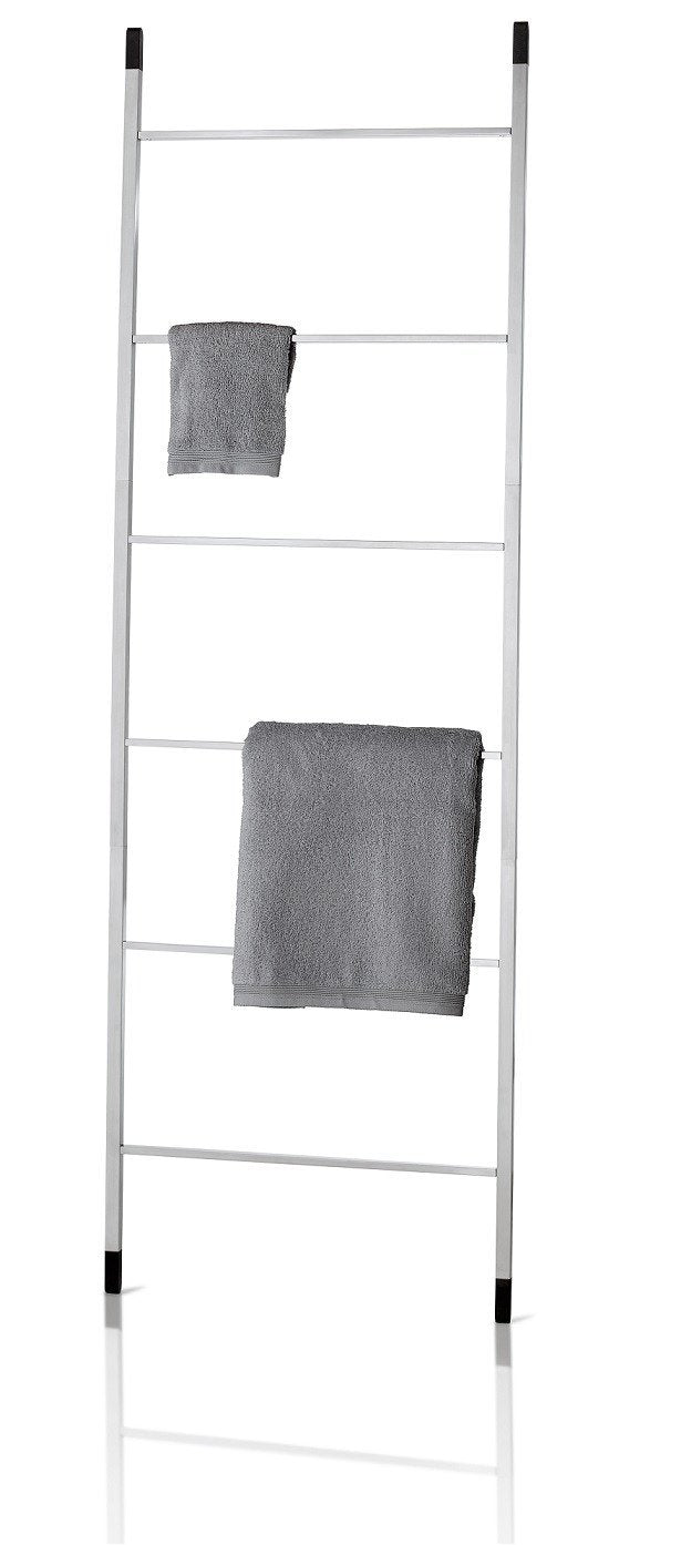 Stainless Steel Ladder Towel Rack - Heavy Duty Bathroom Organizer for Spa, Hotel & Home Decor - Wall Mounted Space Saving Storage Solution