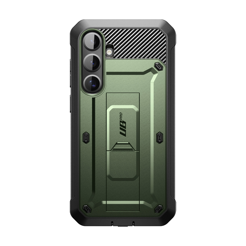 Samsung Galaxy S25 Unicorn Beetle PRO Rugged Case - Heavy Duty Protective Cover with Shock Absorption, Dark Green - Perfect for Outdoor Adventures, Construction Work & Extreme Sports Protection
