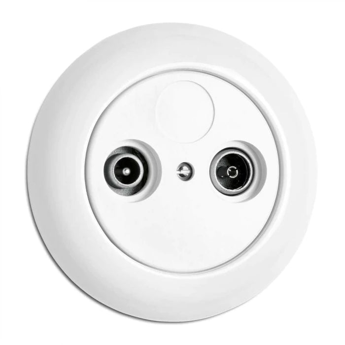 High-Quality Porcelain TV/Radio Antenna Connector - Perfect for Home Theater & Audio Systems, Indoor & Outdoor Use