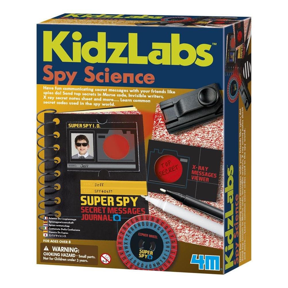 Spy Science Secret Messages Kit - Invisible Ink Pen & Decoder Tools for Kids - Fun Educational STEM Toy for Secret Agent Games & Spy Missions