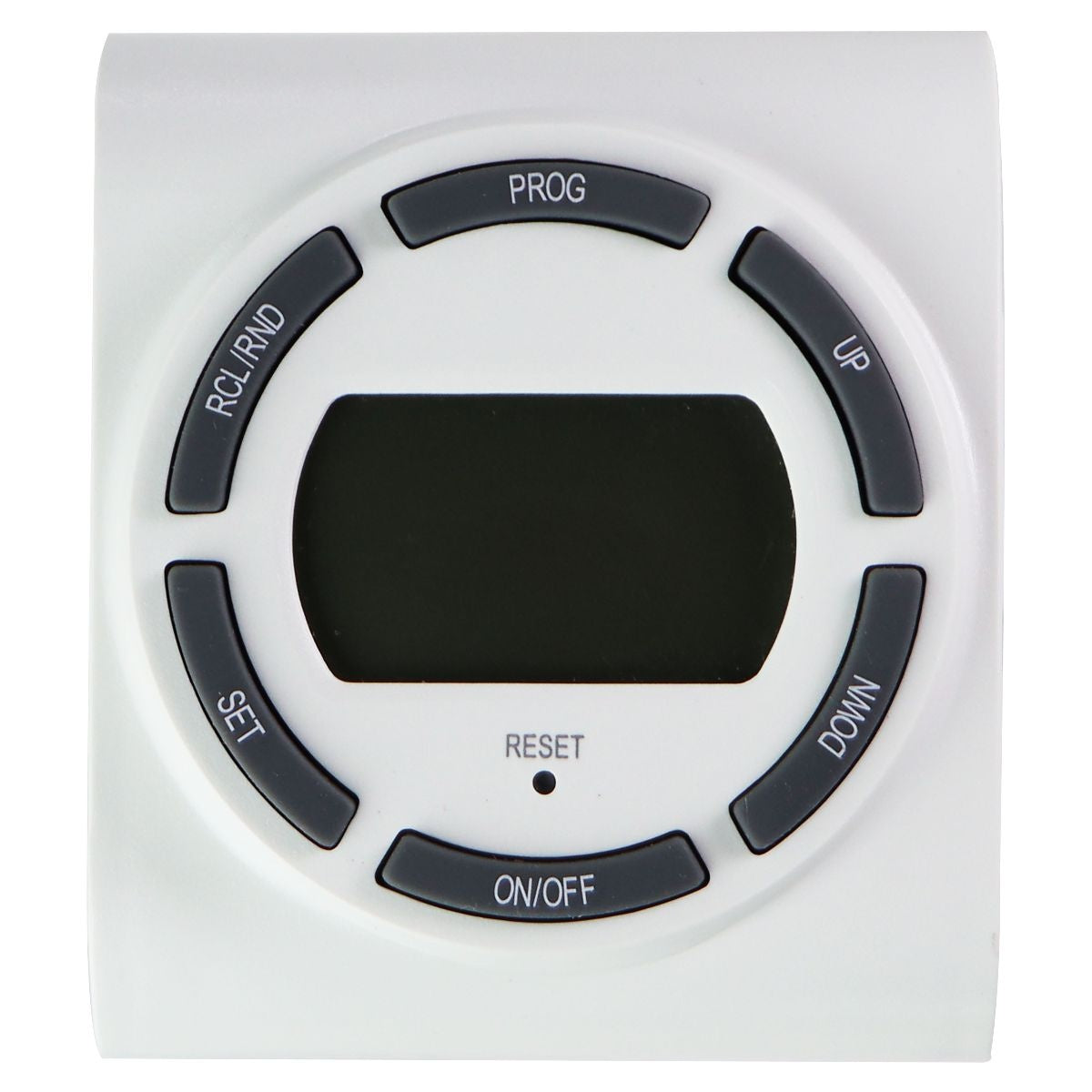 15 Amp 7-Day Programmable Indoor Digital Timer with 2 Grounded Outlets - White | Smart Home Automation for Lights, Appliances & Holiday Decorations