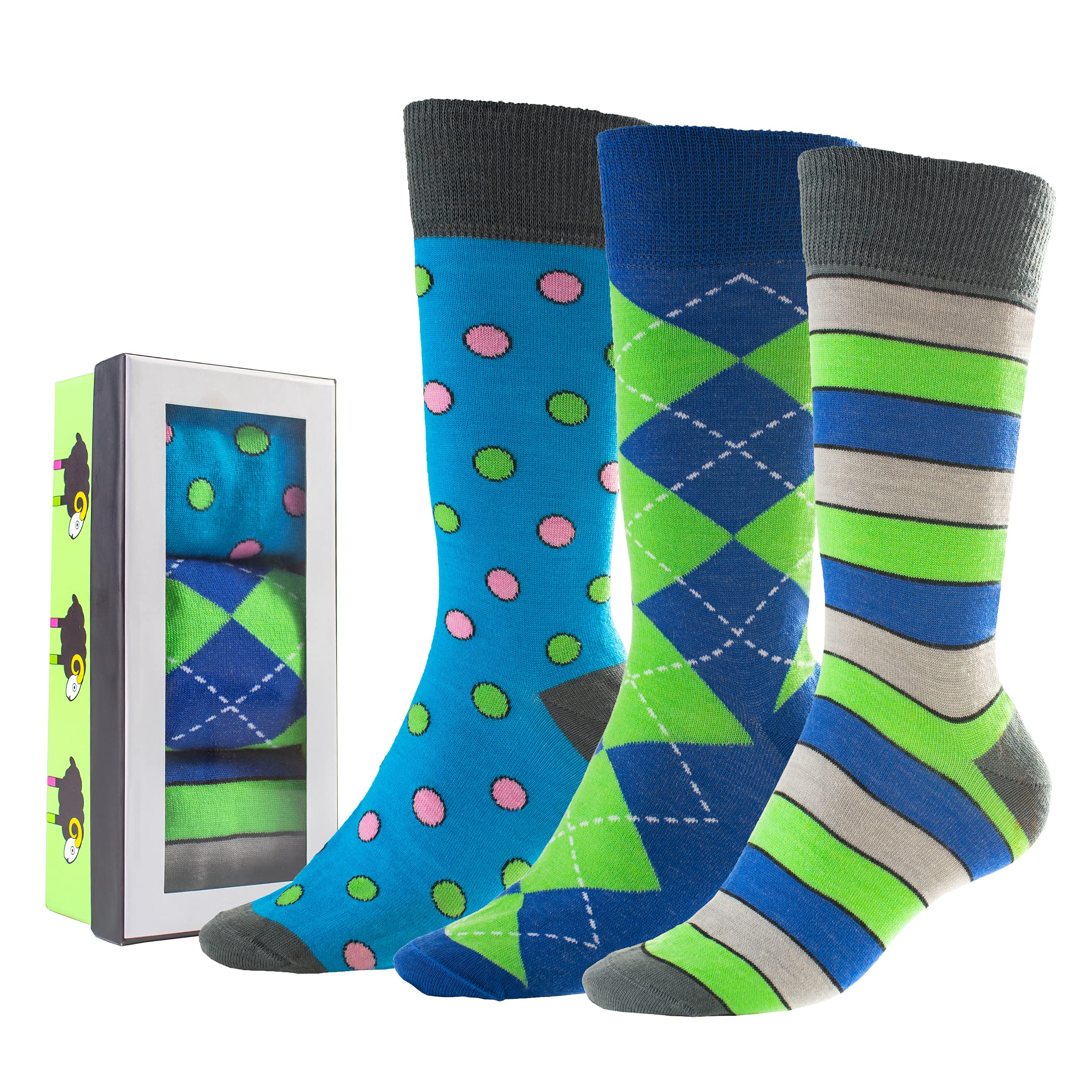 Premium Merino Wool Dress Socks for Men - 3 Pack Moisture Wicking Business & Formal Socks - Comfortable Office, Wedding & Dress Shoes Accessories