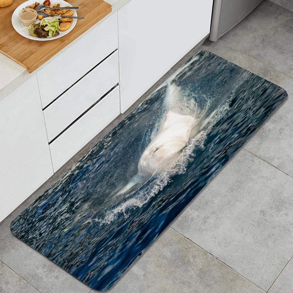 LONSANT Anti-Fatigue Kitchen Mat - Whale Design for Home & Office Use