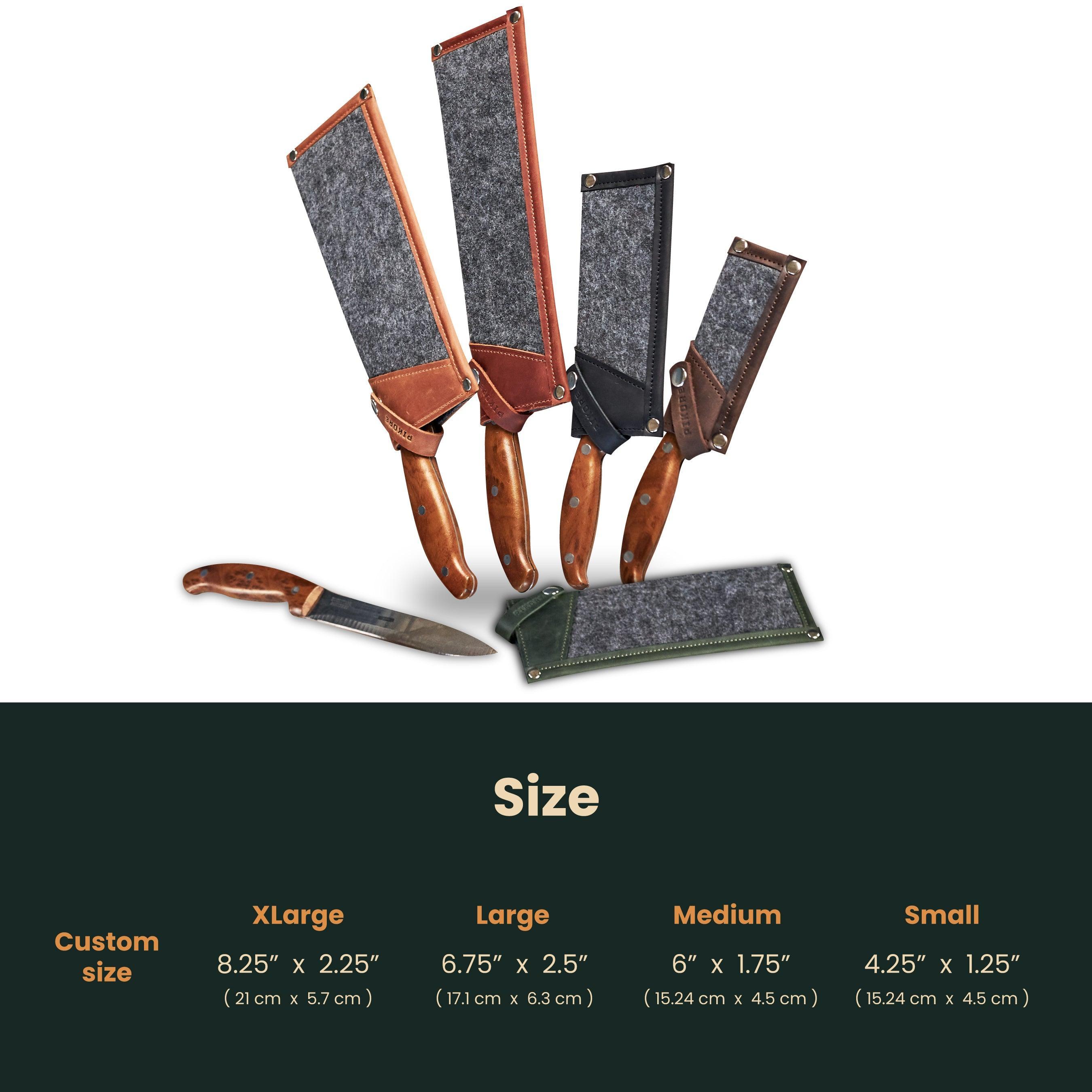 Premium Genuine Leather Knife Cover - Durable & Protective Sheath for Kitchen, Hunting & Outdoor Knives | Perfect for Camping, Cooking & Everyday Use