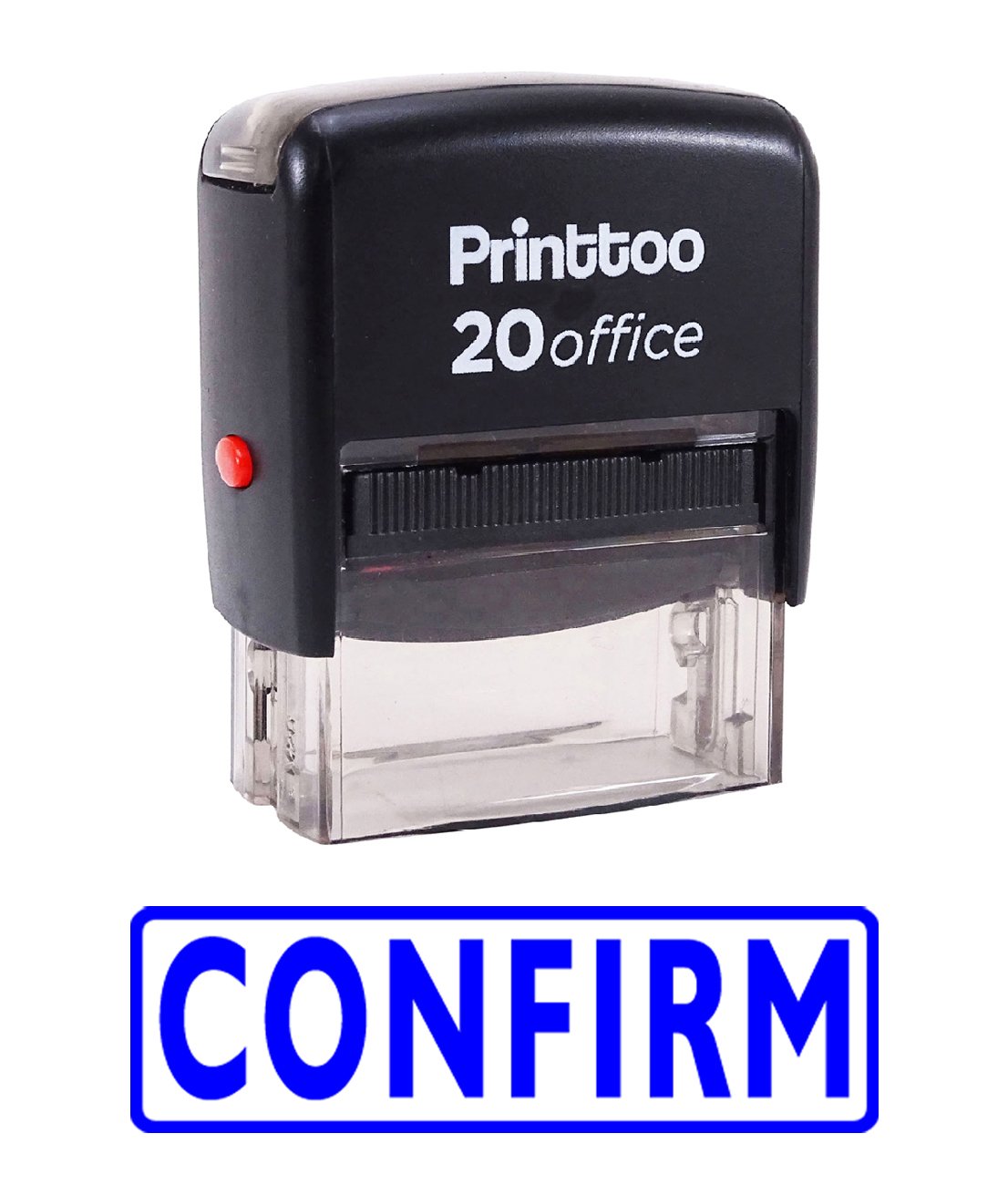 Custom Self-Inking Rubber Stamp - Blue Office Stationary for Document Approval & Business Use | Perfect for Paperwork, Receipts, Contracts & More