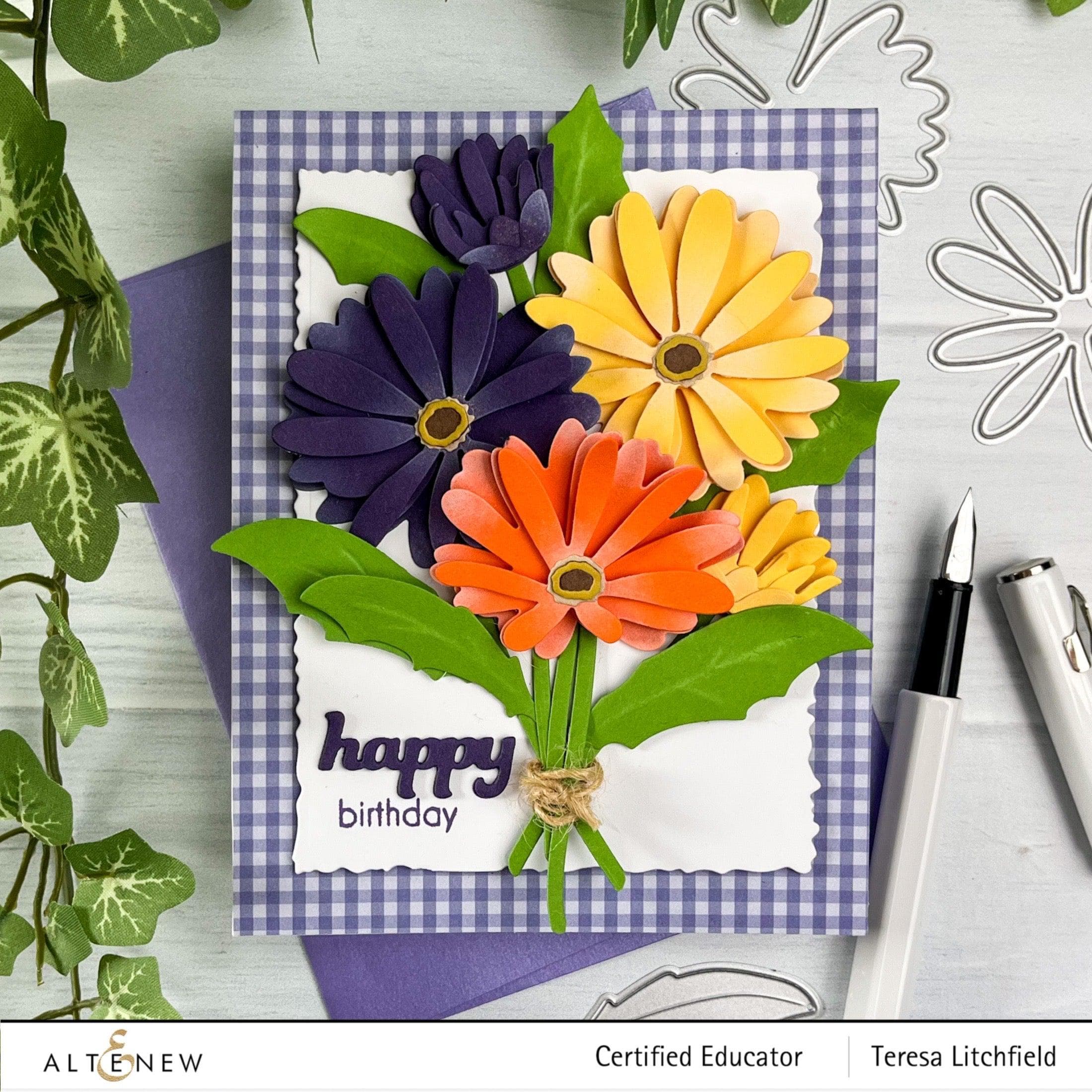 African Daisy Layering Die Set for DIY Paper Flowers - Perfect for Scrapbooking, Card Making, and Home Decor Crafts