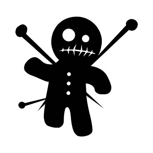 Ranger Hot Stickers TM Voodoo Doll Pincushion Vinyl Decal - Die Cut Sticker for Windows, Cars, Trucks, Toolboxes, Laptops, MacBooks & Smooth Surfaces - Perfect for DIY Decor, Vehicle Customization & Personalizing Devices