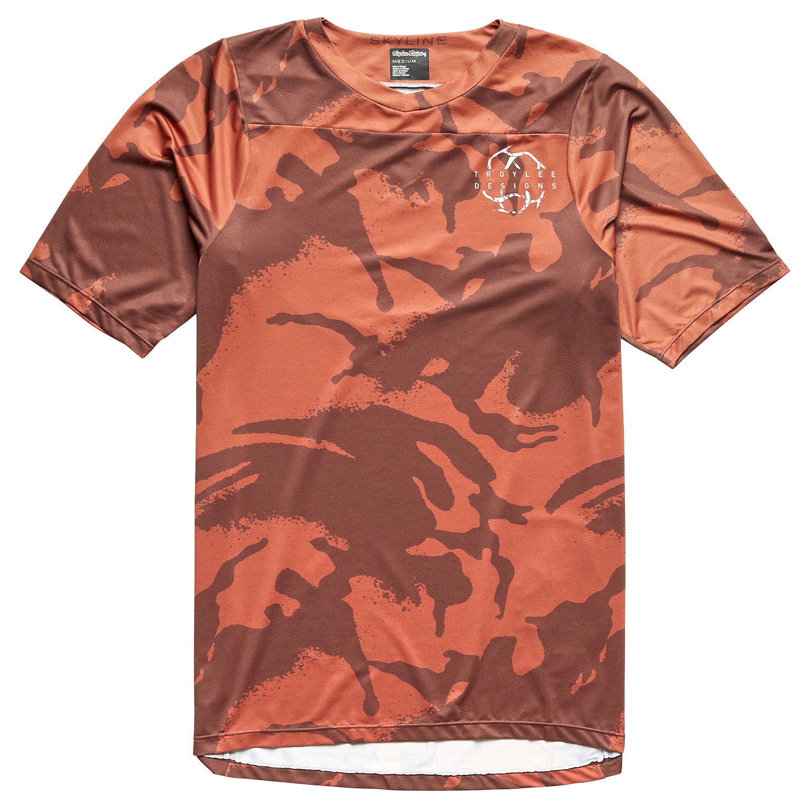 Skyline SS Jersey Shadow Camo Brick - Men's Athletic Performance Shirt for Basketball, Running & Gym Workouts