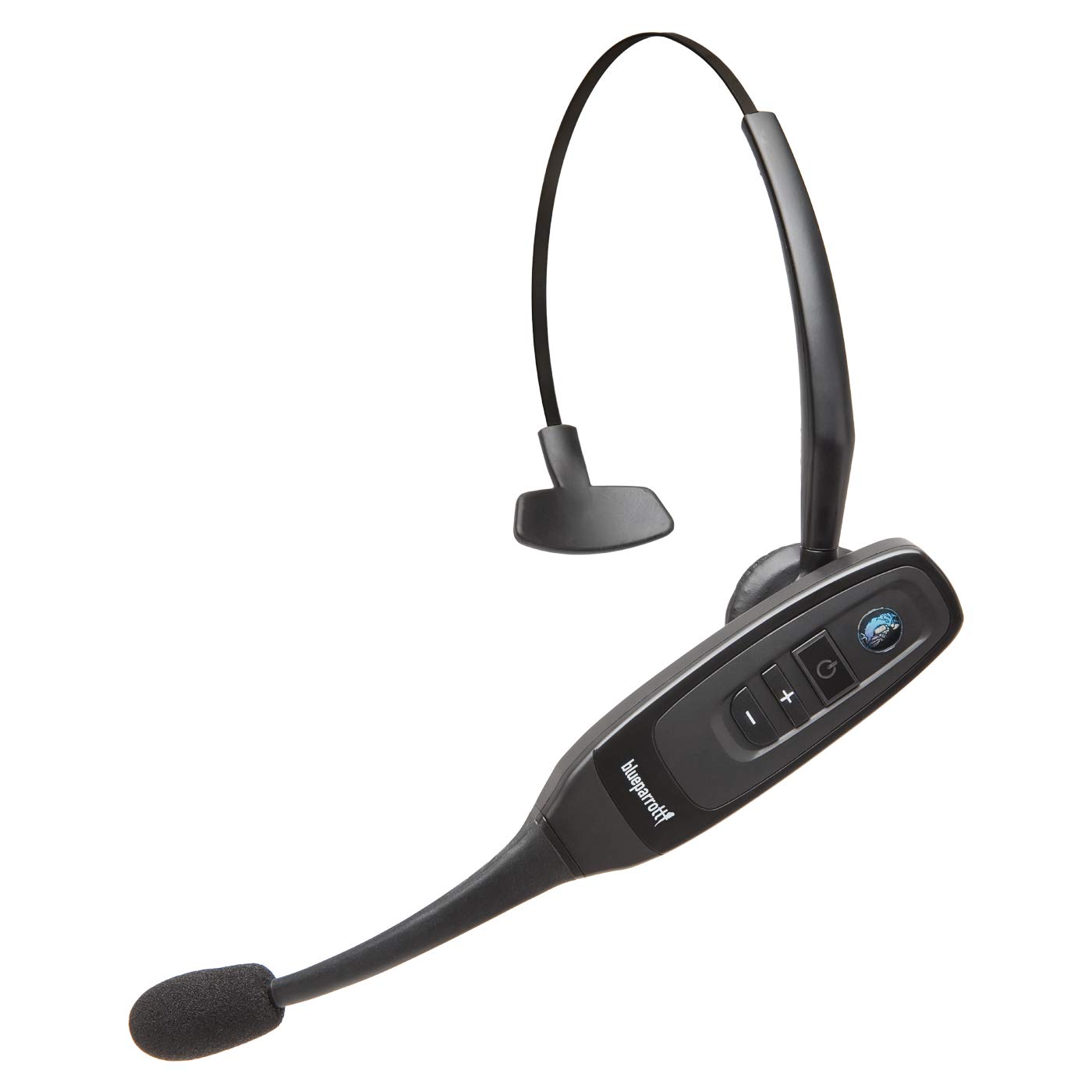 BlueParrott C400-XT Mono Bluetooth Wireless Headset with Mic - 96% Noise Canceling Trucker Headphones, Convertible Over-Ear to Behind-Neck Design, 300ft Wireless Range & 24H Talk Time (Black) - Perfect for Truck Drivers, Call Centers & Noisy Work Environments