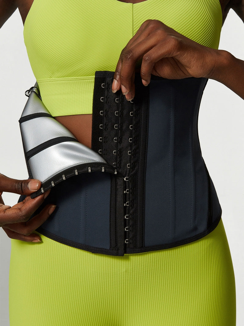 ZASUWA Women's Waist Trainer Corset for Sweat & Weight Loss - Tummy Control Shapewear for Workout, Postpartum & Everyday Wear