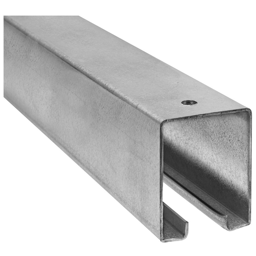 National Hardware N105-726 5116 8-Foot Galvanized Plain Box Rail - Durable Fence Rail for Outdoor Garden, Yard, and Farm Fencing