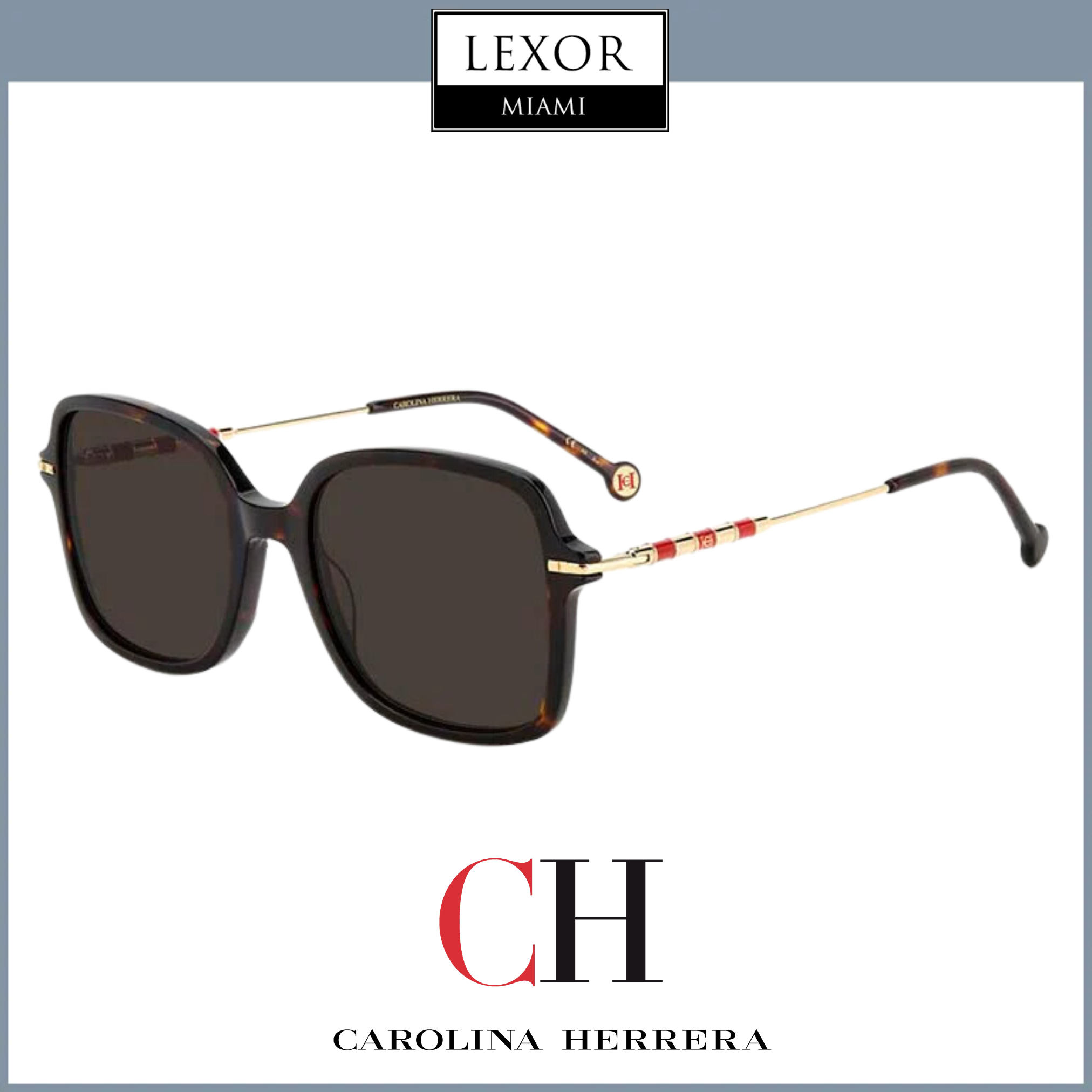 Carolina Herrera HER 0101/S 0086 70 55/20 Women's Designer Sunglasses - UV Protection, Fashion Eyewear for Women, Perfect for Beach, Driving & Outdoor Activities