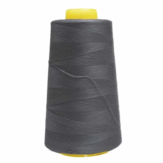 Premium Overlock Thread - Dark Grey for Sewing, Serging & Quilting - Ideal for Professional Tailoring & DIY Craft Projects