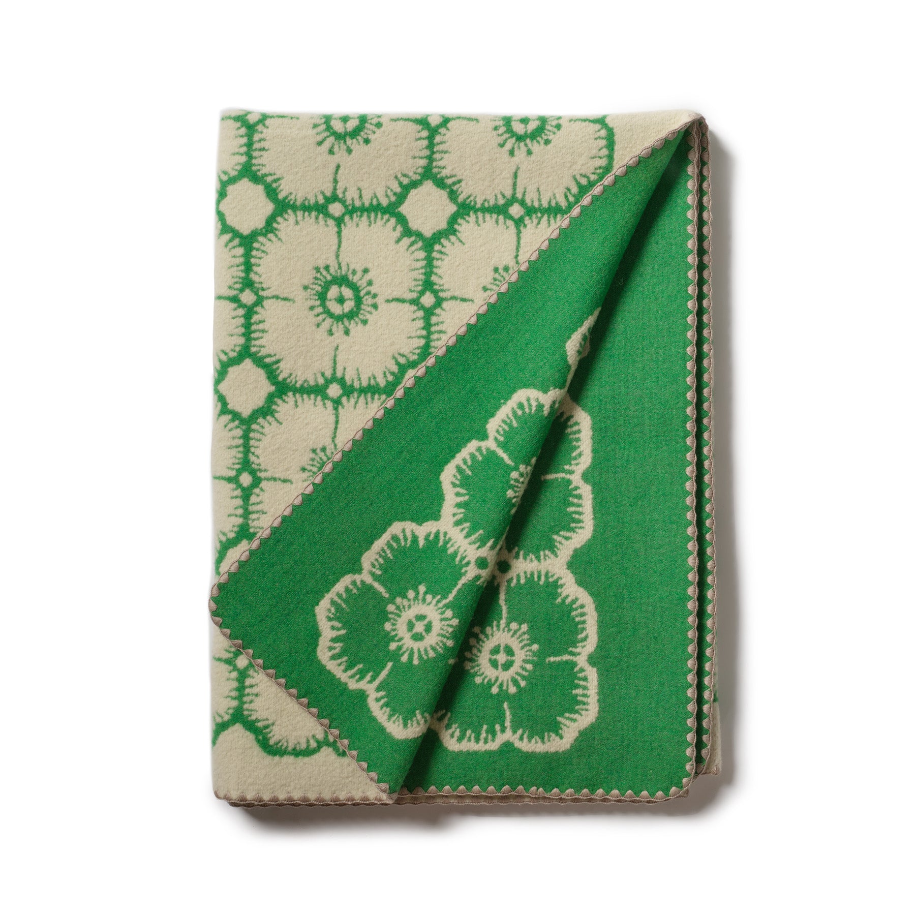 Soft and Cozy Green Anemone Blanket - Lightweight Throw for Living Room, Bedroom, or Outdoor Picnics