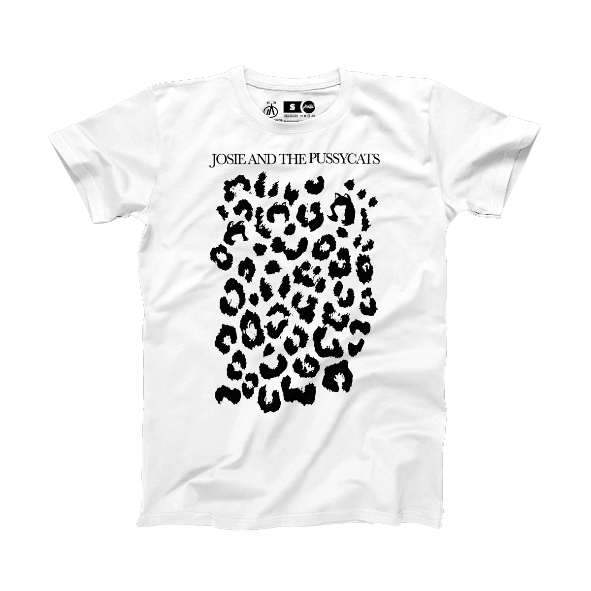 Josie and The Pussycats Spots Graphic T-Shirt for Women - Vintage Cartoon Tee - Soft Cotton White Shirt - Casual Wear, Cosplay, and Music Festival Outfits
