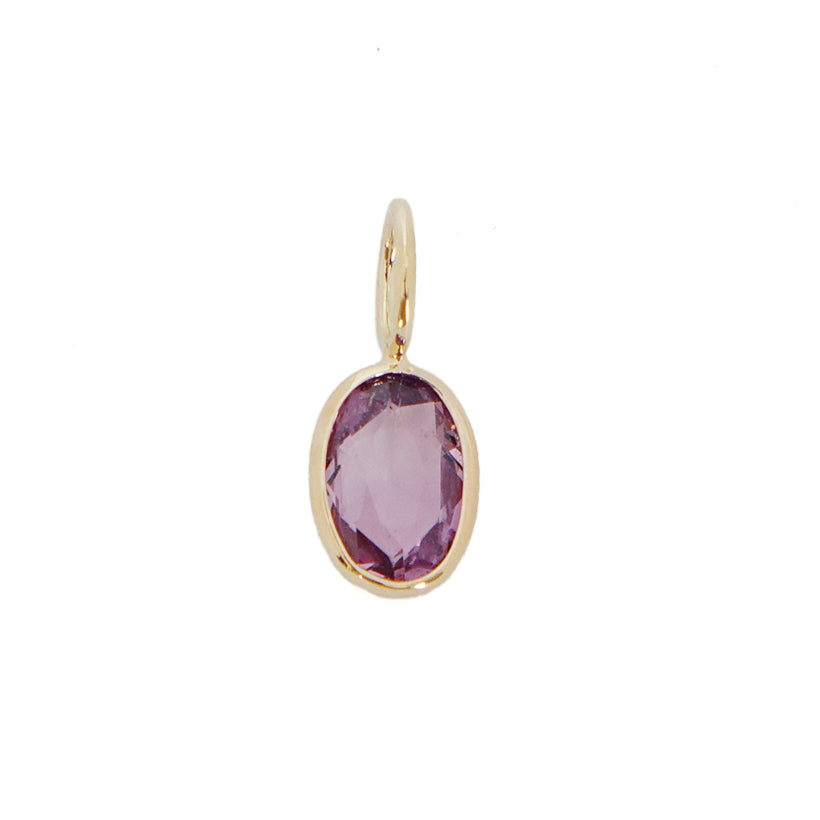 Exquisite Pink Sapphire Charm Pendant Necklace - Dainty Jewelry Gift for Women - Perfect for Valentine's Day, Anniversary & Special Occasions