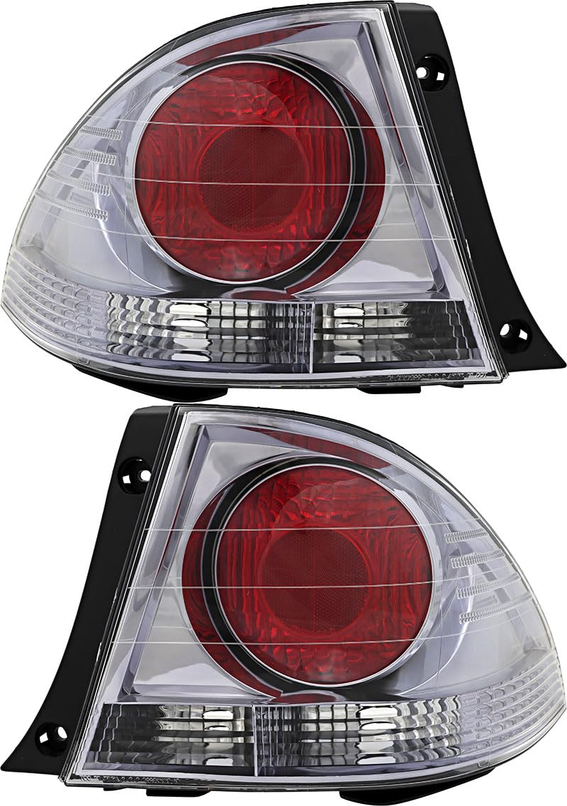 Lexus IS300 Tail Lights Lamps Set - Compatible with 2001 Model Year - Driver & Passenger Side - Perfect for Replacement & Car Customization