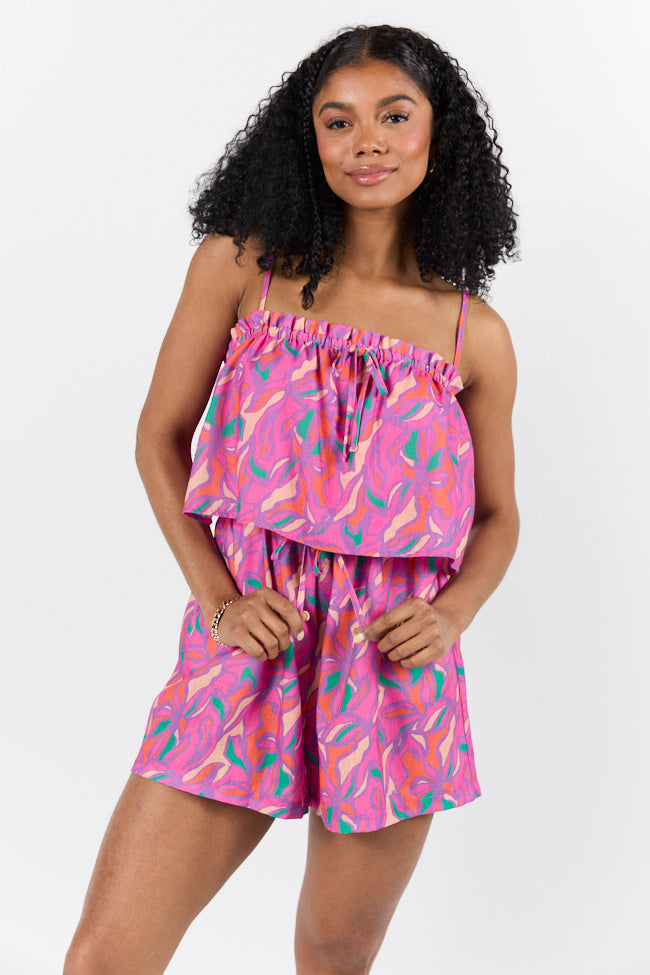 Stylish Summer Fling Multi-Printed Romper for Women - Trendy Floral & Geometric Patterns - Perfect for Beach Vacations, Music Festivals & Summer Outings