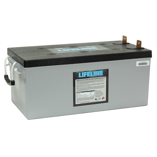 LIFELINE GPL8DL AGM Deep Cycle Battery 255Ah - Marine & RV Deep Cycle Battery for Boats, Solar Systems, and Off-Grid Power Applications