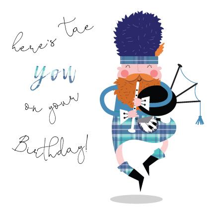 Cheeky Piper Greeting Card - Funny & Unique Birthday Card for Friends - Perfect for Birthdays, Anniversaries & Special Occasions