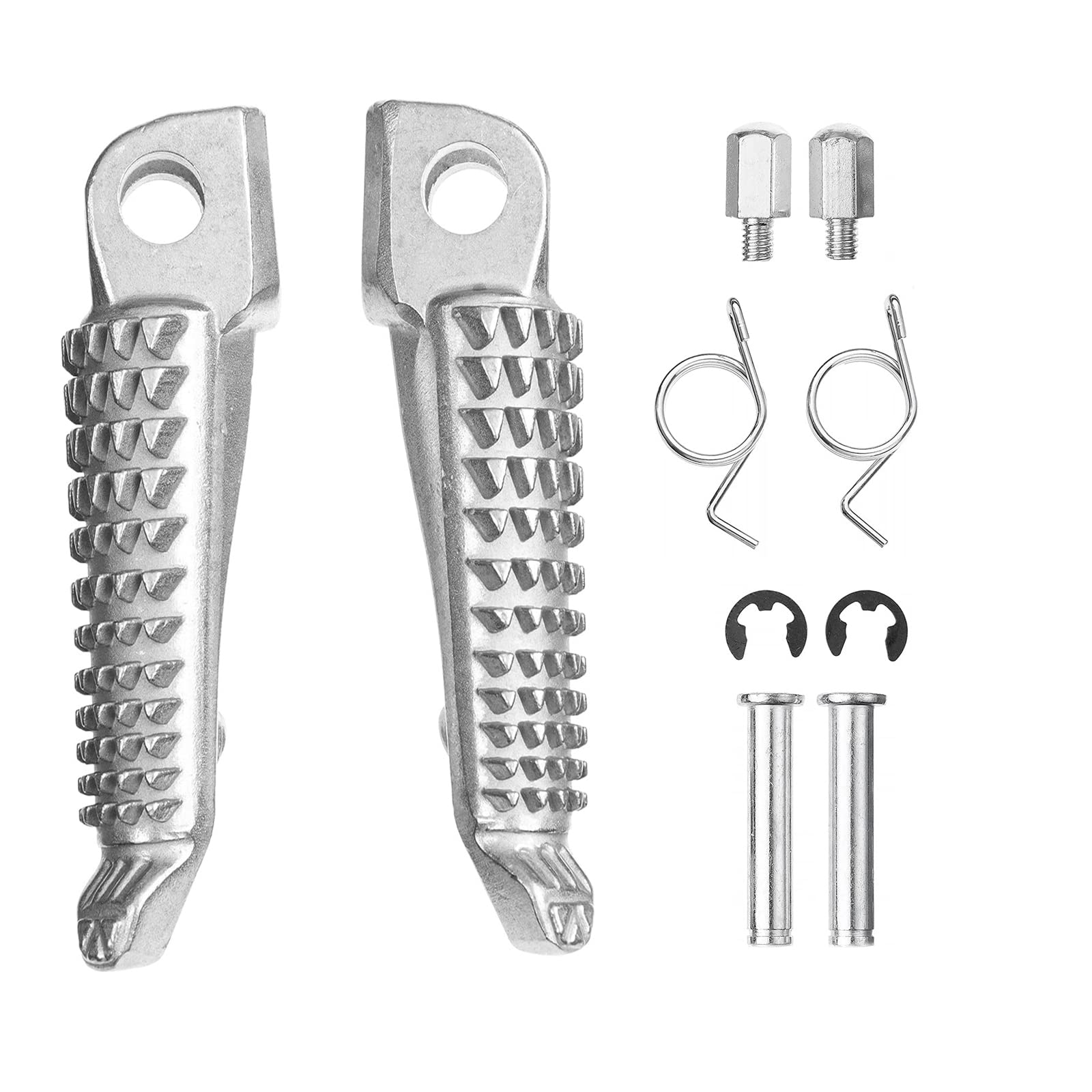 Durable Front Footpegs & Footrests for Kawasaki Ninja ZX6R ZX10R 650R Z750 Z1000 EX650 - Perfect for Long Rides & Comfortable Cruising