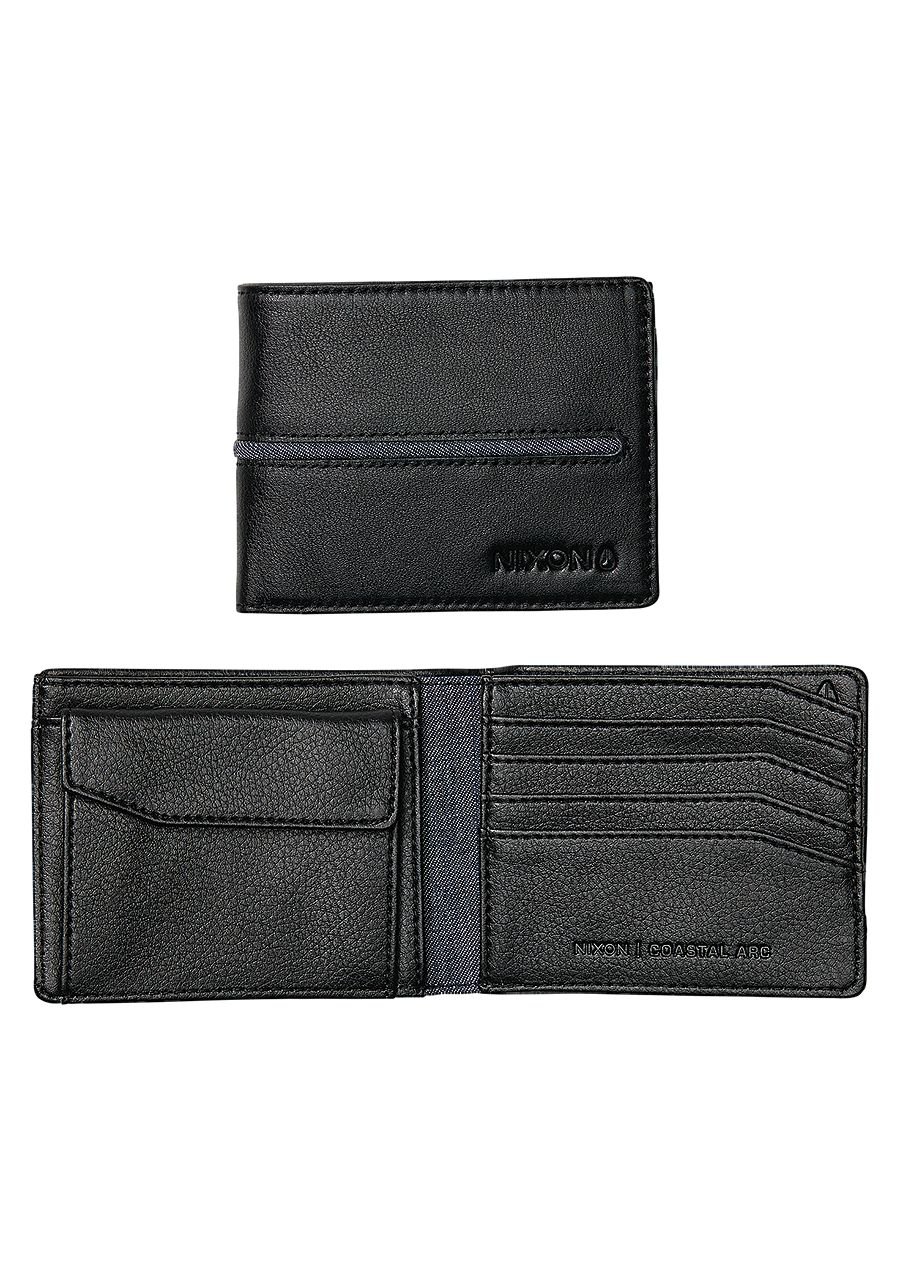 Nixon Coastal Arc Bi-fold Coin Wallet – Slim RFID Blocking Leather Wallet for Men & Women | Perfect for Travel, Everyday Carry & Minimalist Lifestyle