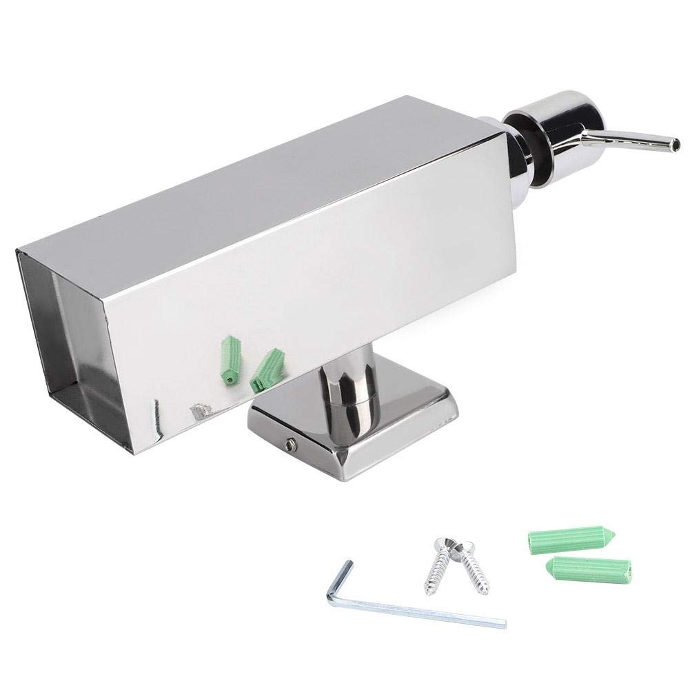 Stainless Steel Wall Mounted Manual Soap Dispenser for Bathroom & Kitchen | Square Design | Durable & Easy to Use | Perfect for Home, Office, and Commercial Spaces