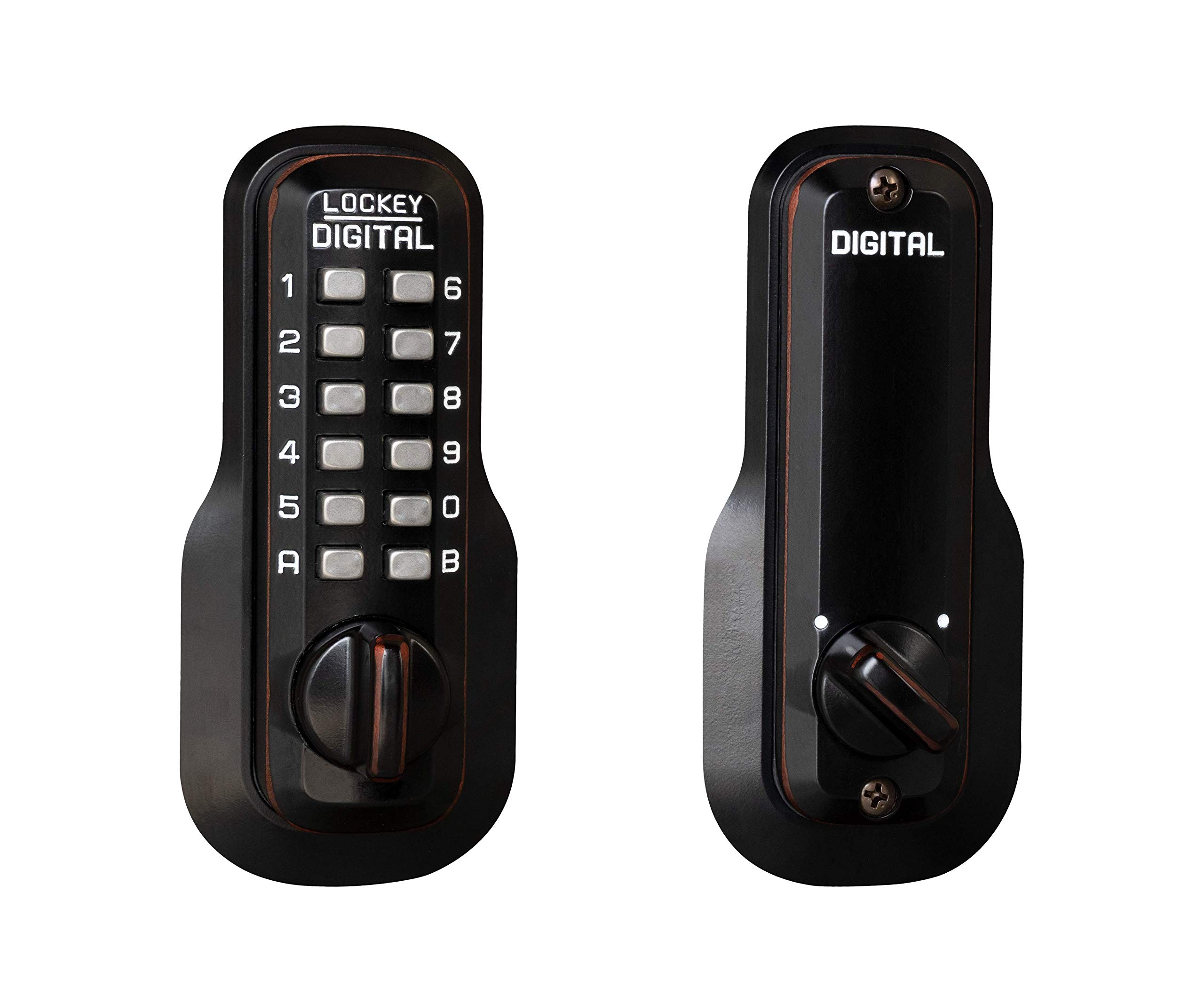 M210OIL Keyless Entry Deadbolt - Secure Mechanical Door Lock for Home & Office - Easy Installation & Durable Design for Enhanced Safety