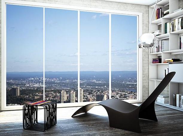 Mast Elements Ray Carbon Fiber Chaise Lounge - Modern Outdoor Patio Furniture for Poolside, Garden & Backyard Relaxation