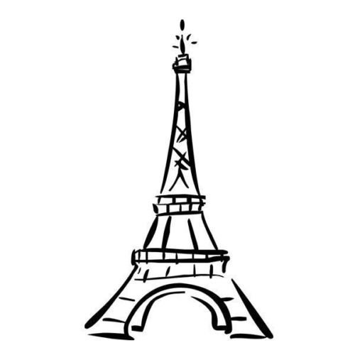 Eiffel Tower Vinyl Decal Sticker - Die Cut for Car Windows, Walls, Laptops, MacBooks, Tool Boxes & Smooth Surfaces | Perfect for Home Decor, Vehicle Customization & Personalizing Devices