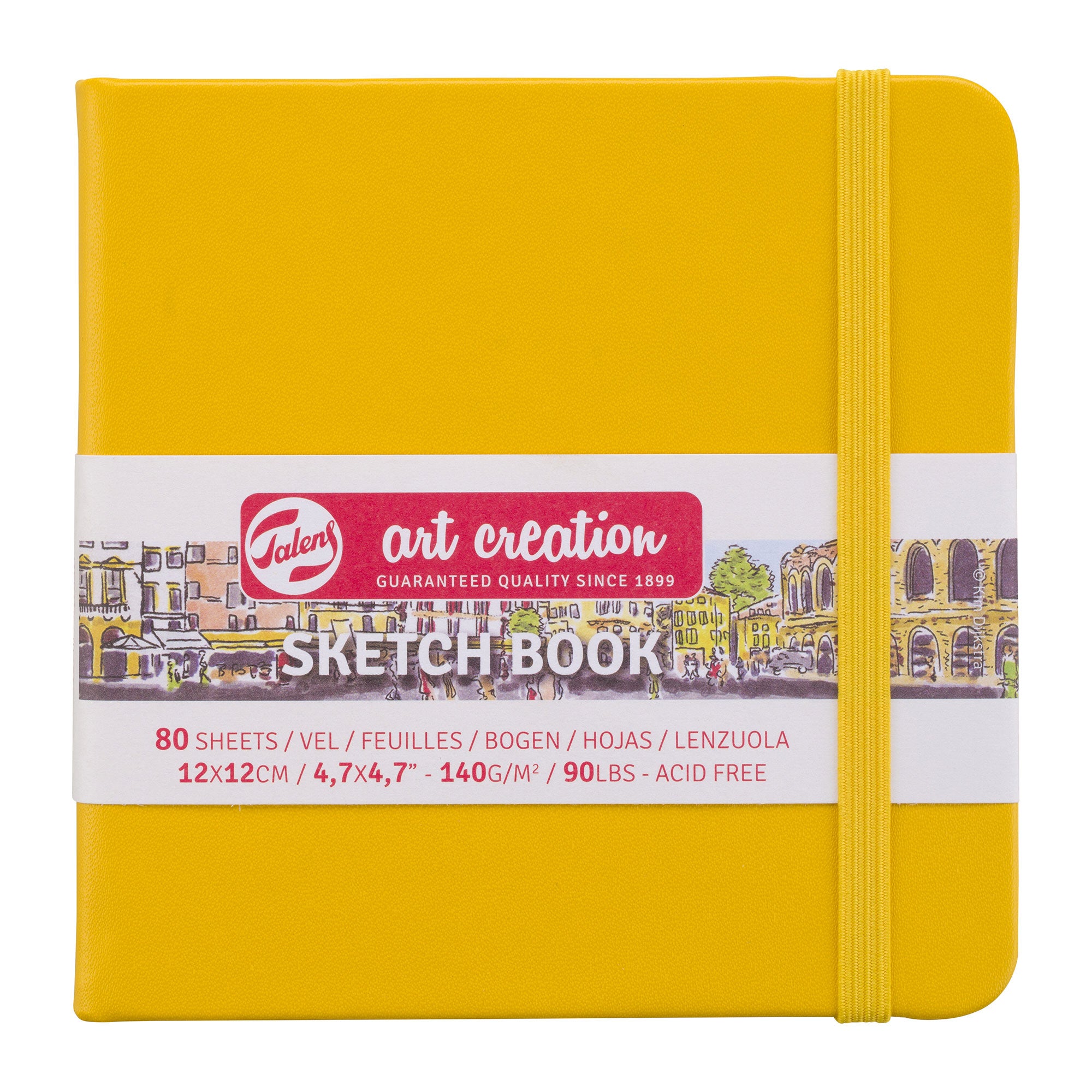 Premium Golden Yellow Sketchbook for Artists - High-Quality Drawing Paper for Sketching, Doodling & Art Projects - Perfect for Students, Professionals & Creative Hobbies