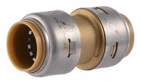 3/4 x 3/4 Lead Free Coupling - UR016 Sharkbite Push-to-Connect Fitting for PEX, Copper & CPVC Pipes - Perfect for Plumbing Repairs & DIY Water Supply Projects