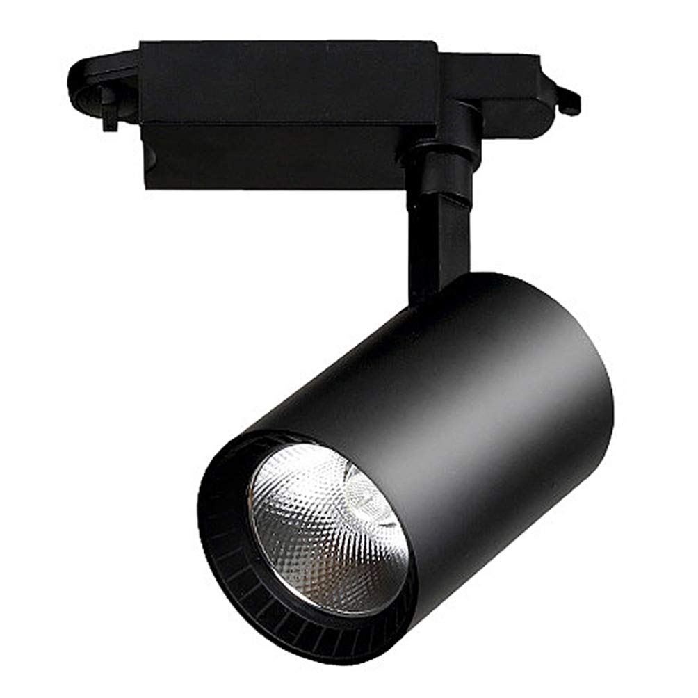 Uonlytech 20W LED Track Lighting Kit - Flush Mount Ceiling Spotlight with Rotatable Heads for Clothing Stores, Art Galleries & Home Decor | Black Modern Wall Mounted Lighting for Retail Displays & Exhibition Events