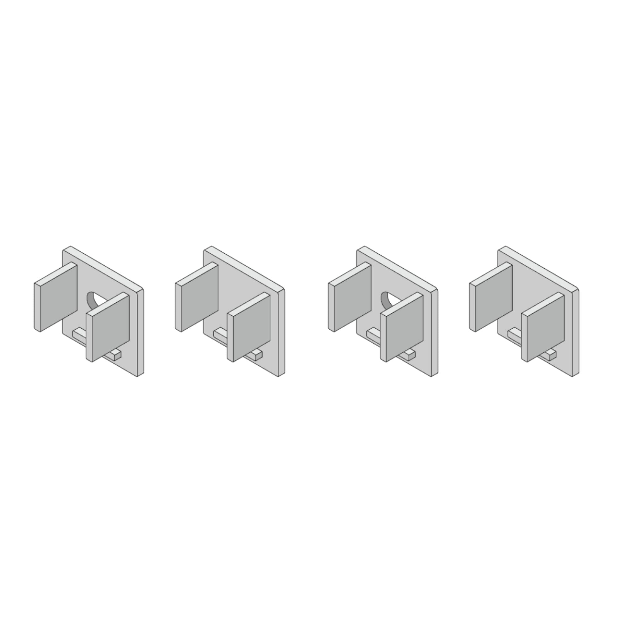 0.5 Inch Mud In Channel Accessory Pack - Durable Replacement Parts for Sliding Glass Doors & Windows - Perfect for Home Improvement & DIY Projects