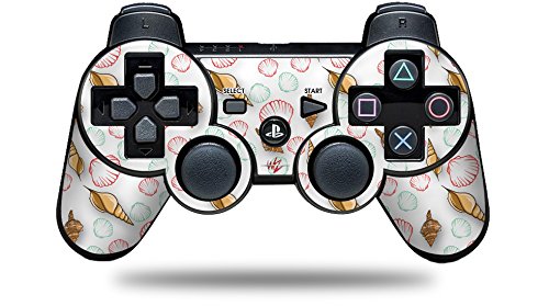 Sony PS3 Controller Skin - Sea Shells White for Gaming