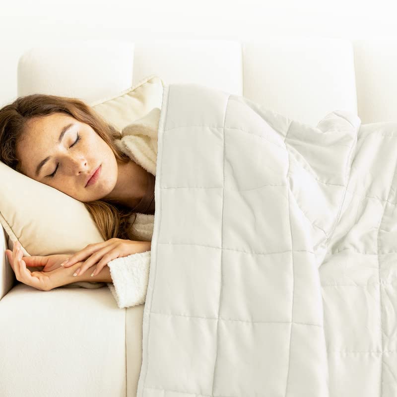 Luna Cooling Weighted Blanket for Adults - 20lbs Queen Size (60
