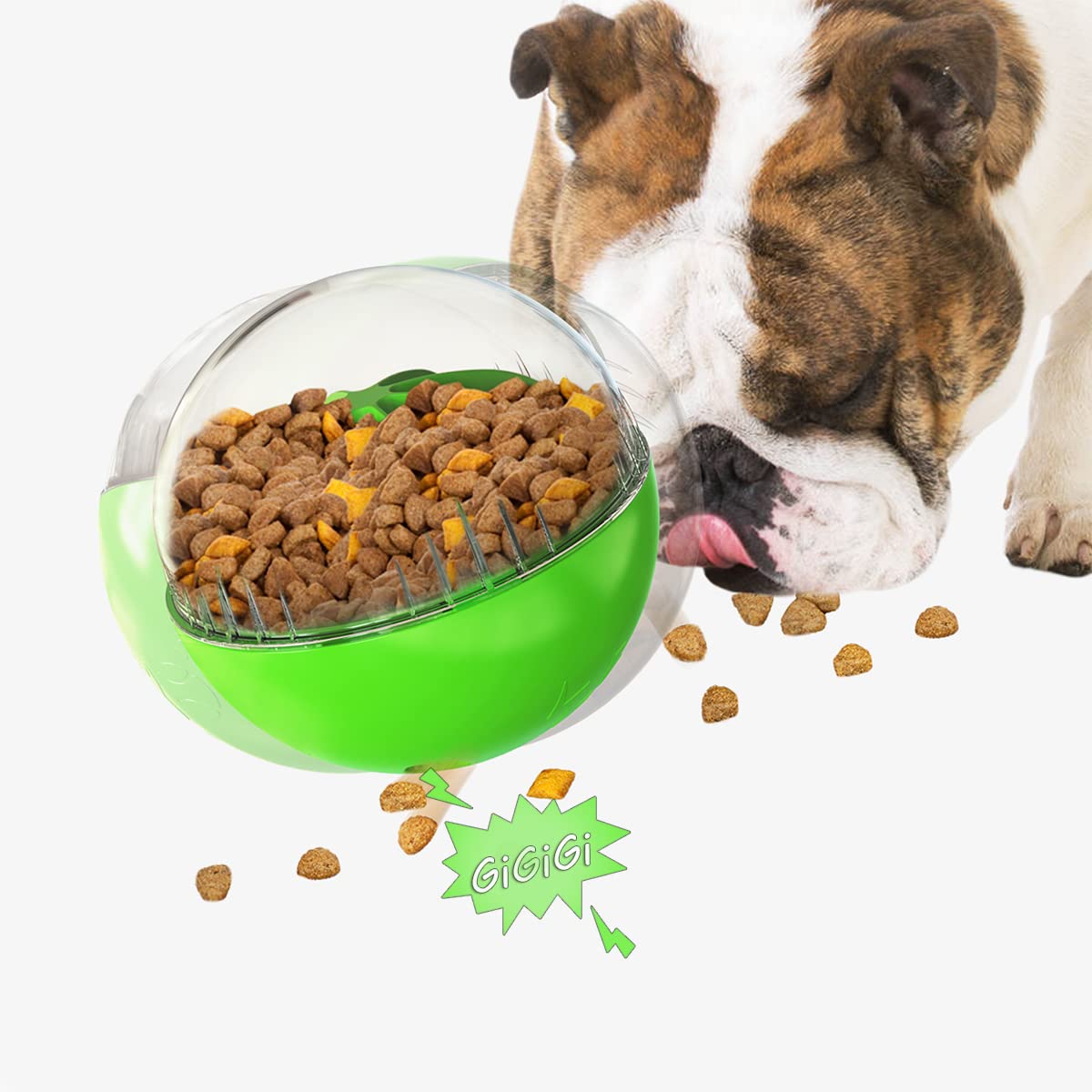 Domayllay Interactive Treat Dispensing Dog Toy - Puzzle Squeaky Ball for Mental Stimulation & Training | Fun Alternative to Snuffle Mats for Small & Large Dogs | Indoor & Outdoor Play, Boredom Relief
